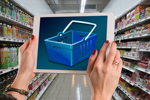 košík na nákup
